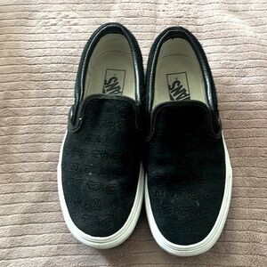 Black platform vans